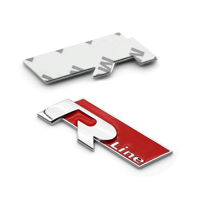 efg1 3D Metal R Line Car Trunk Emblem Sticker Auto Accessories For VW MK7 MK6 MK5 Ibiza Leon FR 2 Altea Aztec Golf-4 5 6 7 Passat