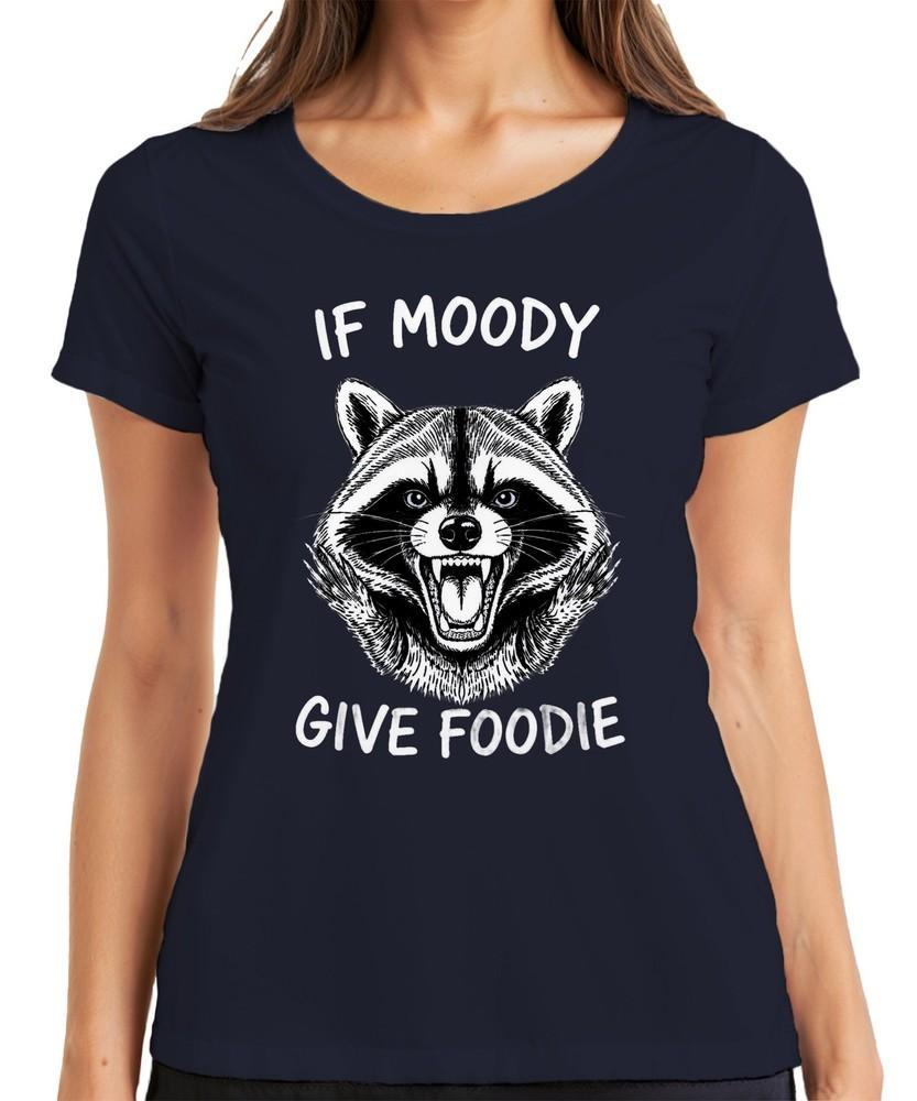 If Moody Give Foodie Angry Raccoon Funny Gift Grumpy Unisexs Tshirt S