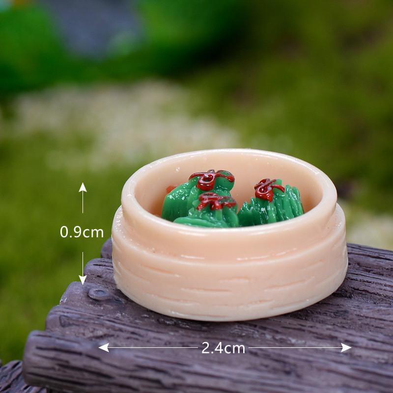 

Смола Миниатюрные Пельмени на пару и Шаомай Фигурки еды Милый Декор для микроландшафта C