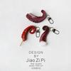 Quirky Squid Tentacle Keychain Pendant: Creative Backpack Ornament & Funny Accessory