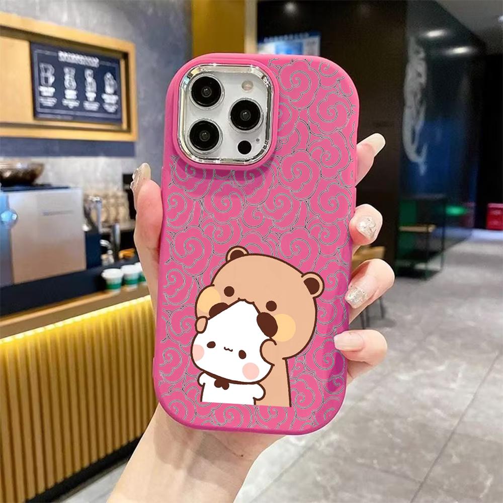 Phone Case: 2D Flat Case Suitable for iPhone 18, 17, 16, 15, 14, 13 Pro Cases, Couple Styles, Little White Panda, Christmas and Halloween Gifts