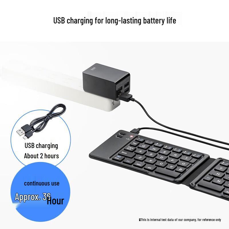 ShanYe BT30BK Foldable Wireless Bluetooth Keyboard