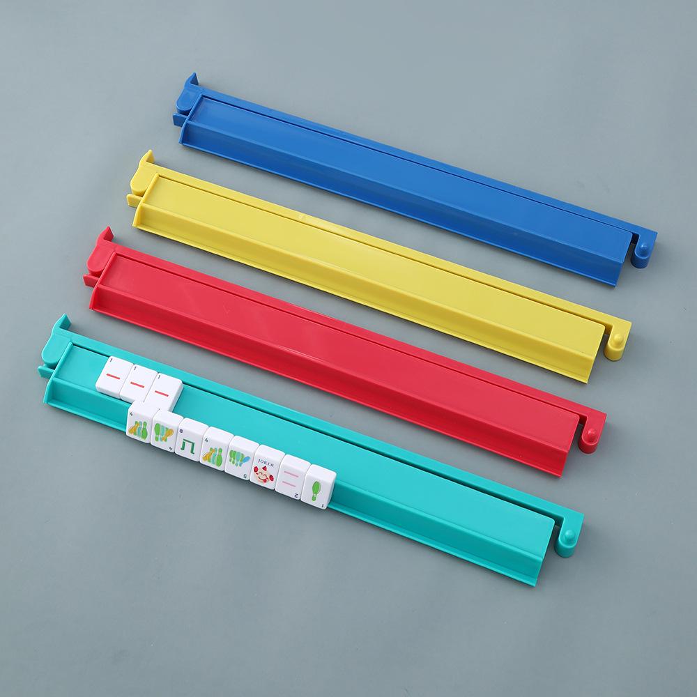 American Multi-Color Non-Slip Mahjong Rack and Tile Pusher