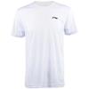 Li Ning Badminton Series Sweat-Wicking Quick-Dry Solid Color Round Neck Badminton Shirt Men Tops White ATSS959