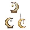 Desktop Moon Lamp with Stand Ramadan Holiday Eid Festival Decorations for Home
