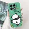 Für Xiaomi 14T Hülle 14T Pro Cover Süßer Cartoon-Panda Weiches Flüssigsilikon Stoßfest Funda Für Xiaomi 14T Pro Mi14TPro 5G Hülle