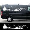 Camping Forest Landscape Mountain Sticker Decoration For Camper Van SUV Motorhome Caravan RV Decor Decal Auto Tuning Accessories