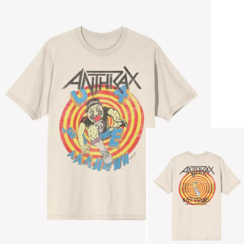 Anthrax Faust Voller Metall Band T-Shirt Baumwolle Grafik T-Shirt Unisex Unisex Sommer Streetwear