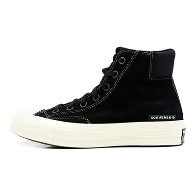 Chuck 70 Gepolsterter Kragen High Eloxierte Metalle - Schwarze Unisex-Sneaker Egret 170266C