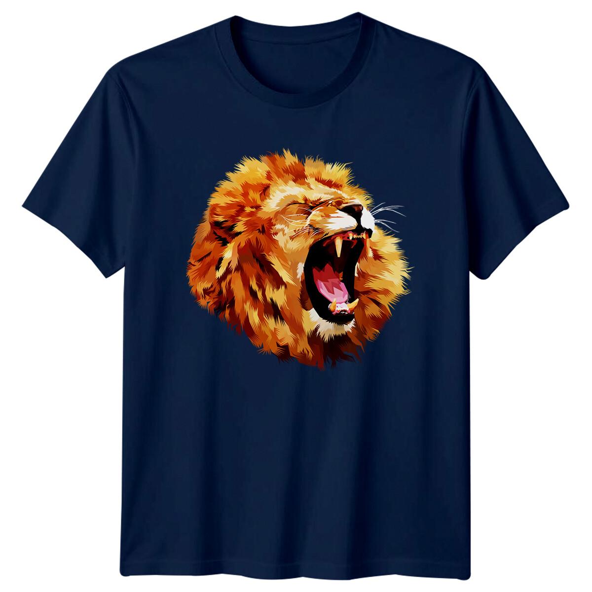 Roaring Lion Head T-Shirt M
