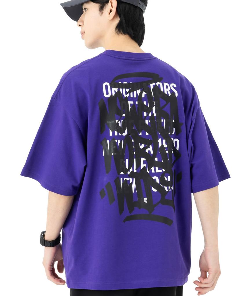 New Era Short Sleeve Oversized Cotton Size 24 True Exclusive to and Stylish Perfect for Travel T-Shirt, S/S Tee, (14683883, NER35A8863), Purple/Black,