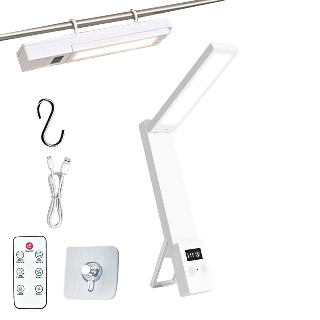 Magnetic Desk Light Remote Control Foldable Rechargeable Table Lighting 3 Brightness Dimmable Magnetic Desk Lamp for Study Table