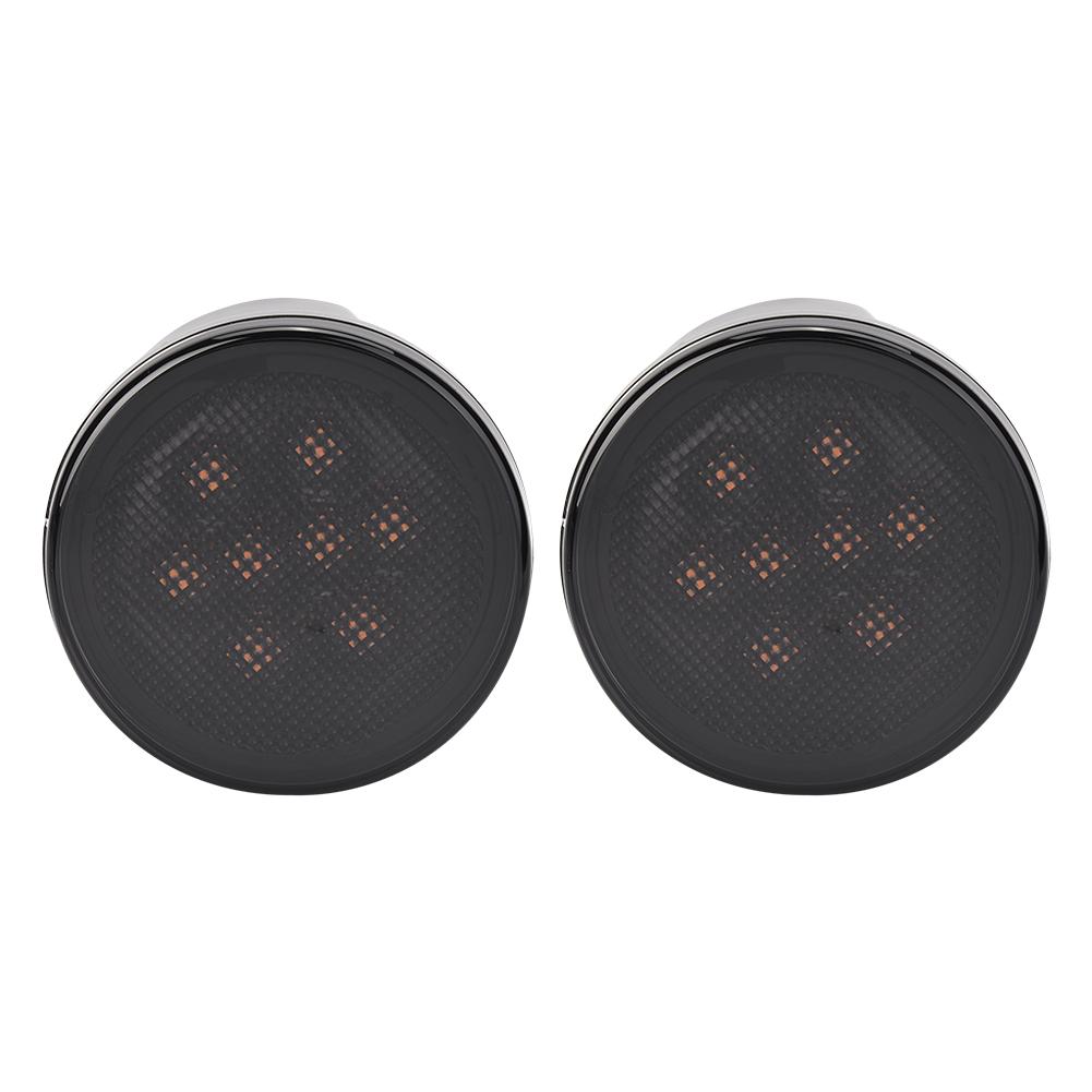 Pair of LED Fender Turn Signal Side Marker Light Fit for Jeep Wrangler JK JKU 2007 2018