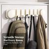 Suction Cup Wall Hook Rack Complimentary 6-Hook for Bathroom, Kitchen