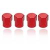 4PCS Aluminium Car Atuo Red Tire Wheel Tyre Valve Stem Hex Caps & Sleeve Cover