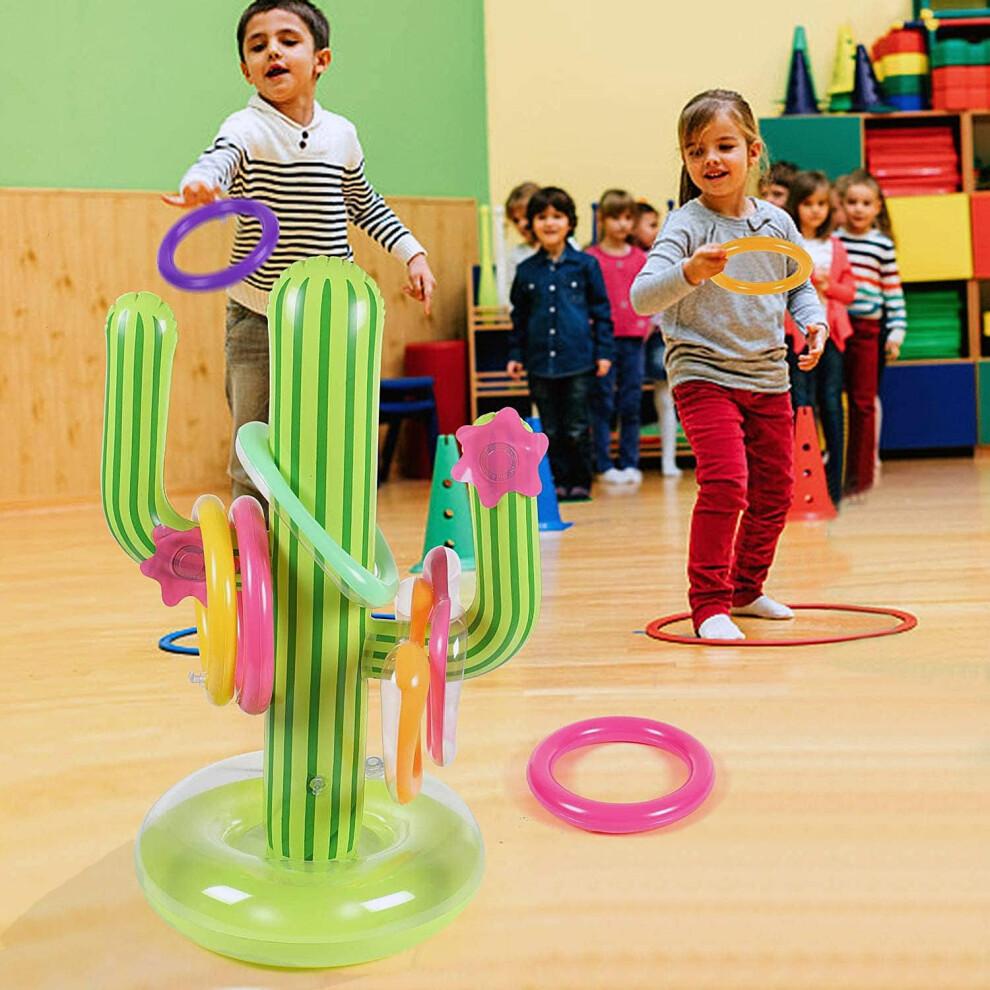 Refroidisseur de piscine avec cactus gonflable portable et réutilisable, jouets de piscine en PVC pour décorations de fêtes d'été et animations