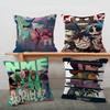 Retro Music Gorillaz Stitch Lucky Dragon Pillow Cover Sofa Cushion Cover Home Room Decoration Children Gift