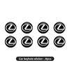 2026 Hot Interior Stickers For Lexus GX470 LS400 LX470 LX570 RC350 UX250h ES350 RX450h 8pcs Car Door Keyhole Cover Sticker Unive JM3
