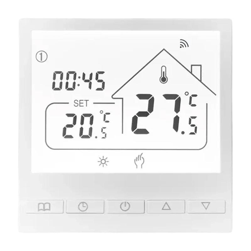 Programmable 3A/16A Electric Heating Thermostat Remote Control Room Temperature Controller Intelligent Wall Thermostat