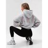 Women Sweatshirts Black Hooded Pullover Big Letter Print Loose Fit New Comfortable Casual Streetwear Minimalist Style Daily Wear
