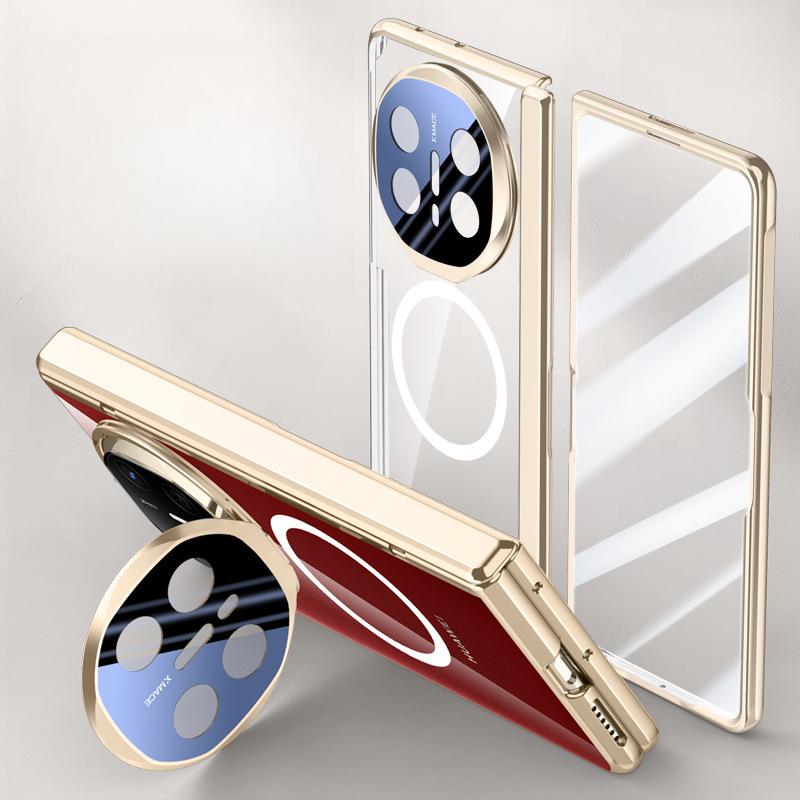 This Anti-drop Cover Is Suitable for The Magnetic Attraction Bracket of The Middle Axis Spring Hinge of The Huawei MateX6 Phone Case Film