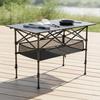 Compact Folding Camping Table Easy to Clean Furniture for Barbecues