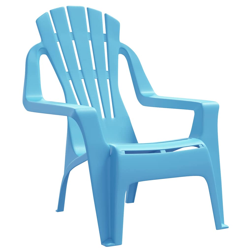 VidaXL Kinder-Gartenstühle 2 Stk. Blau 37x34x44 cm PP Holzoptik