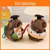 Plush Toy Capybara Soft Short Plush Stuffed With Pp Cotton Fill Gift Graduation