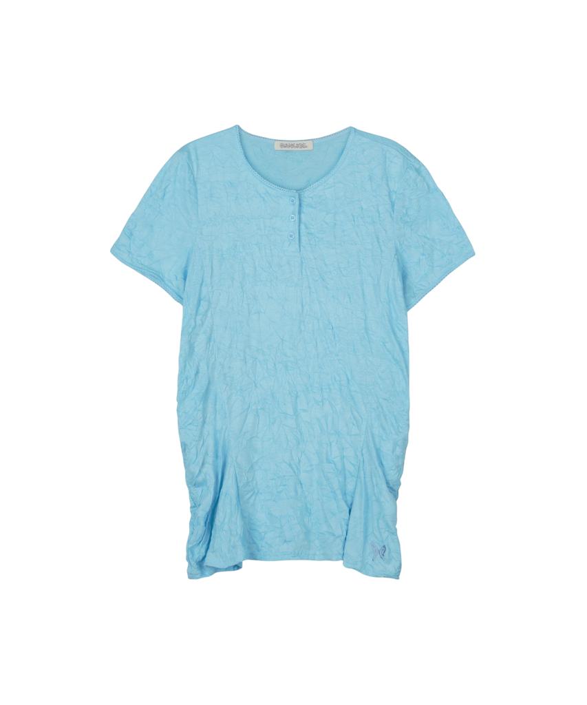 Guwolsibil Lace Pump Cap Sleeve Top Skyblue