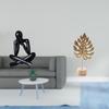 Modern Abstract Figure Sculpture Decorative Metal Figurine Collectible Nordic Creative Ornament for