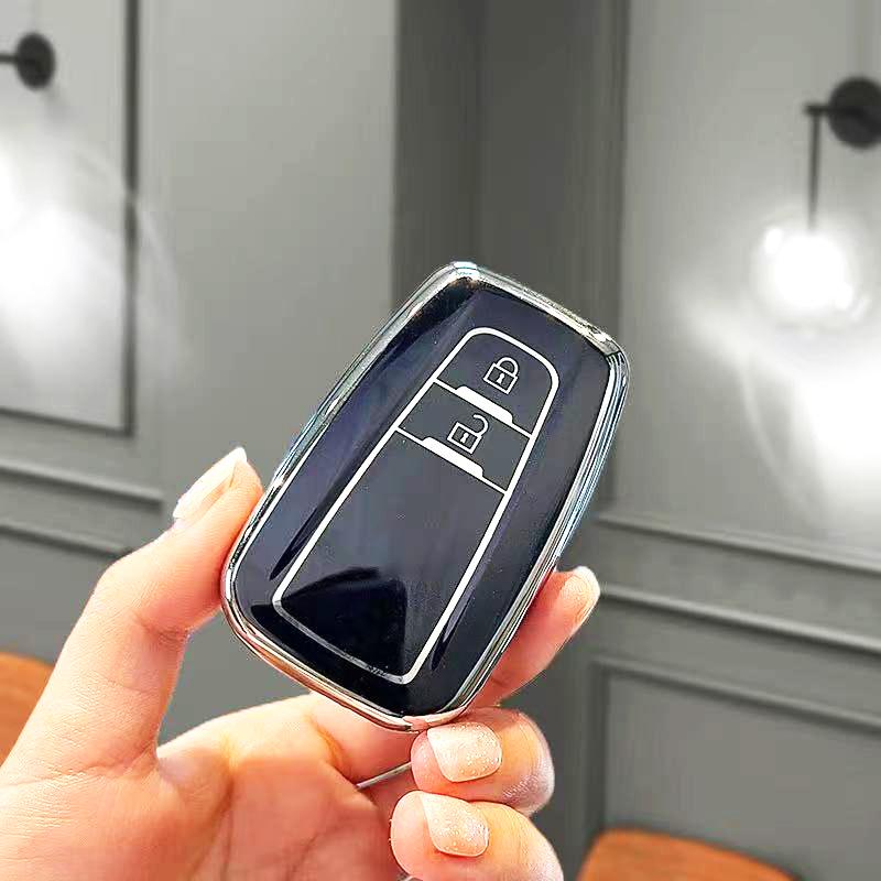 2/3/4 Button Fashion TPU Auto Accessories Shell Fob Holder For Toyota C-HR CHR RAV4 Prado Prius Camry Corolla Car Key Case Cover