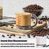 כוס מדידה מתכווננת 4-ב-1 רב-תכליתית כוס מדידה עם בסיס אטום בסגנון מגרד קוביות מדידה כוסות למרכיבי בישול ואפייה