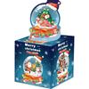 Themed Christmas Blue Crystal Ball Pattern Gift Box Atmosphere Decoration Prop