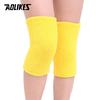Aolikes 2 Stück/Los Atmungsaktiv Warm Handtuch Rutschfest Tanz Ski Knieschoner Outdoor Sport Beinärmel Kniebandage Weicher Knieschoner Knieunterstützung