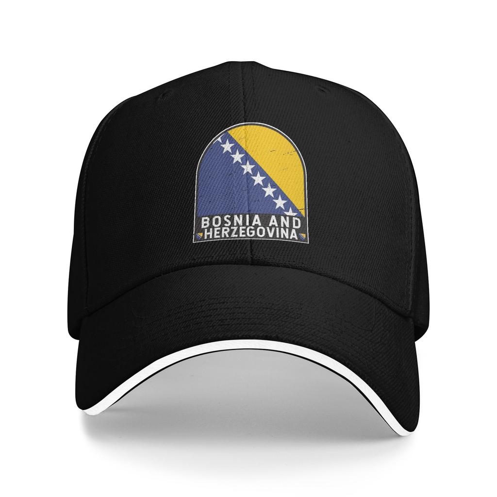 Unisex Women Bosnia and Herzegovina Flag Hat Trendy Baseball Cap  Trucker Hat Travel Headewear Adjustable
