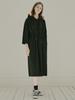 Avang Waistband Hood Long Dress - Black