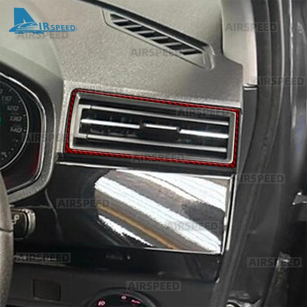 Real Soft Carbon Fiber Sticker For Seat Ibiza 6F 2018 2019 2020 2021 2022 2023 2024 2025 Car Center Console Air Outlet Frame