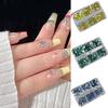 6 Grid Nail Rhinestones Crystal Nail Gems Round Nail Rhinestones for Nail Diamonds Stone Nail Charms DIY Crafts Makeup