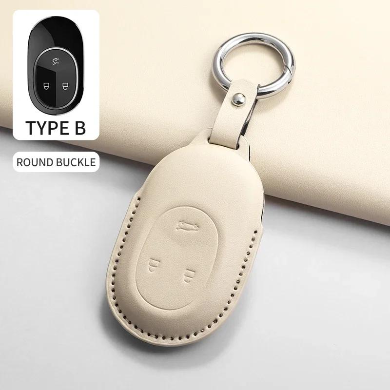 Car Key Case Cover Shell Fob for For Wei Lai NIO ES6 ES7 ES8 ET5 ET7 ET9 EC6 EC7 ET5T EVE EP9 2018-2026 PU Car Key Protector Bag
