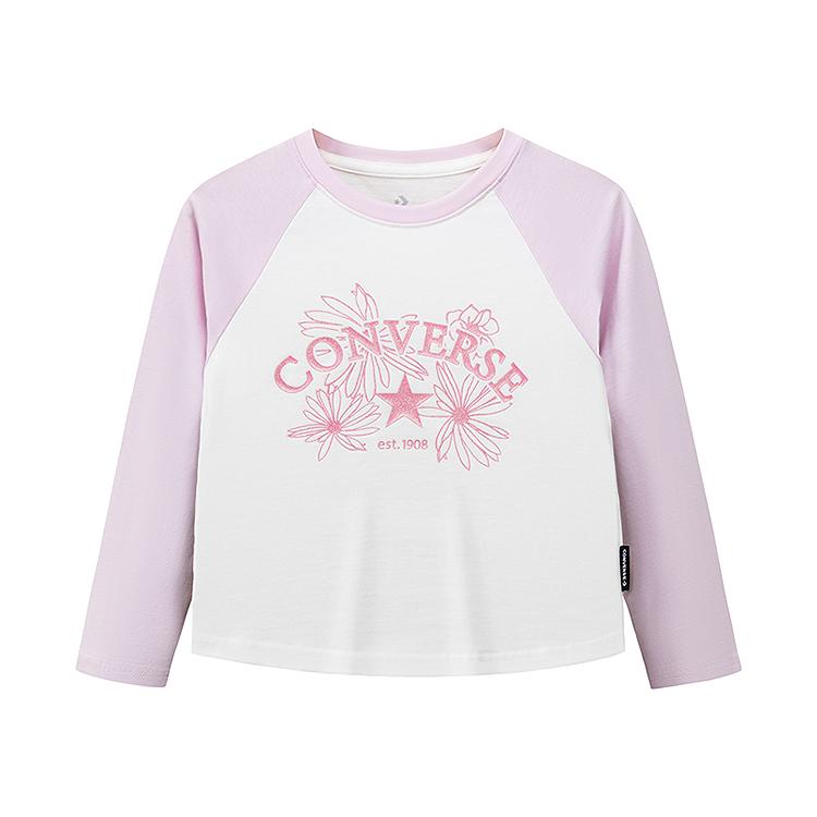 Converse Kids T Shirts Crew Neck Moderate CV2612257 (4)110/52