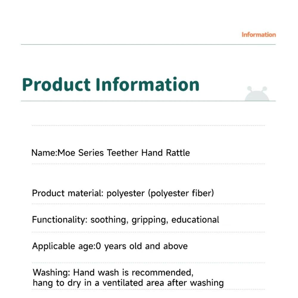 Baby Soft Rattles Newborn Toys Cute Animal Rattle Toy Infant Crib Bed Stroller Seat Toys Toddler Grab Ability Training Plush Toy