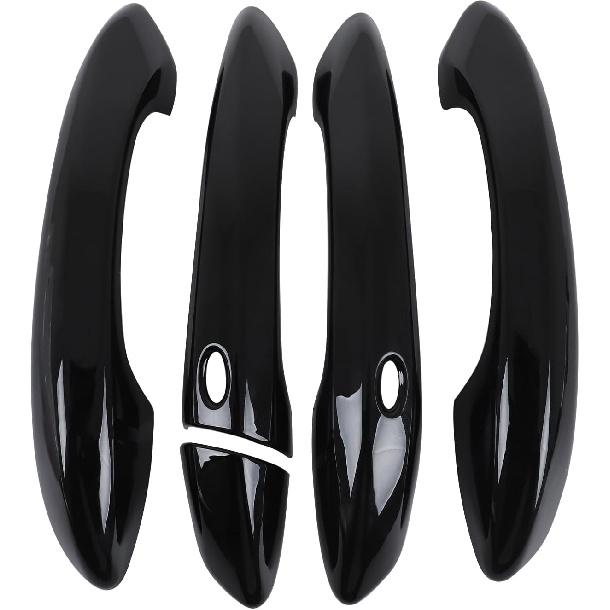Aunginsy Exterior Door Grab Handle Trim Cover Compatible with Hyundai Tucson/Santa Cruz 2022-2024, Car Outside Front Rear Door Handle Panel