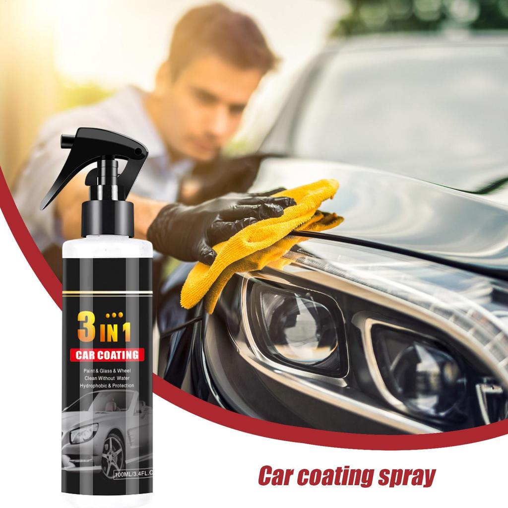 Coating Agent Spray 100ml Efficient Liquid Car Repairing Spray For Vehicles Paint Bumpers Automotive Glass Indoor Outdoor Garage