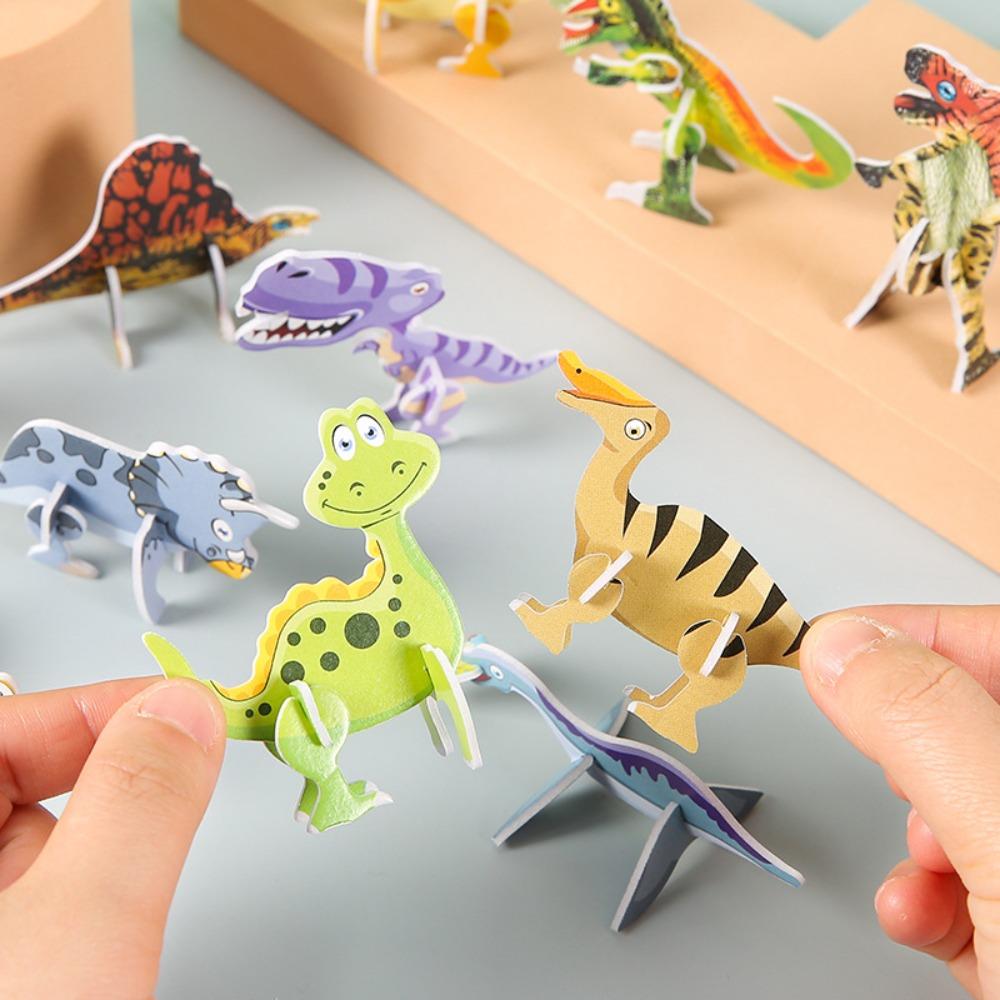 30pcs Paper Puzzle Model 3D Assembly Model New Jigsaw Puzzles  Kids