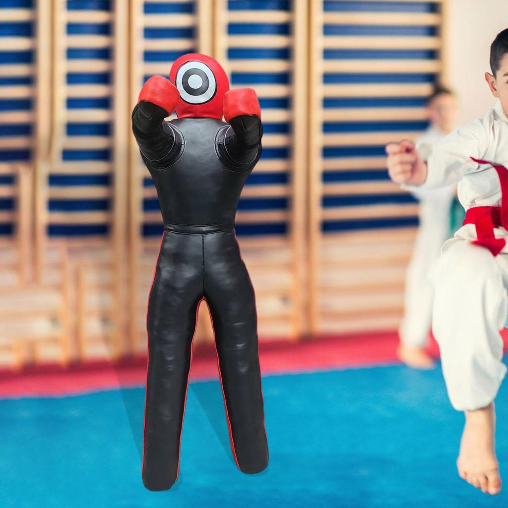 Copertura Manichino da Pugilato Grappling Wrestling Punching Pelle PU Non Riempito Personalizzabile