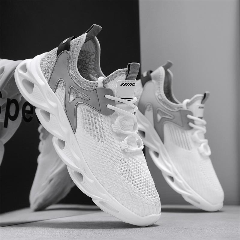 Herrenschuhe Sommer Freizeit Sport Fly-Woven Schuhe Student Outdoor Mode Papa Schuhe Herren Mesh Atmungsaktive Schuhe