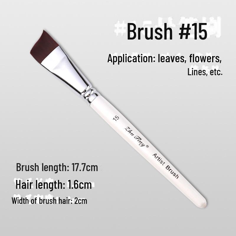 17-Piece Face Painting Brush Set for Various Artistic Techniques Like Line Work, Embossing, Blending, and More.