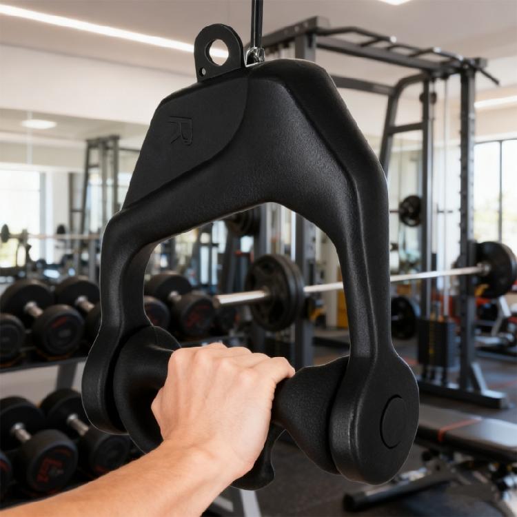 Pulley Cable Machine Handle Gym Exercise Handle  Pull Down Grip Fitness Workout Band Handle Training Accessories