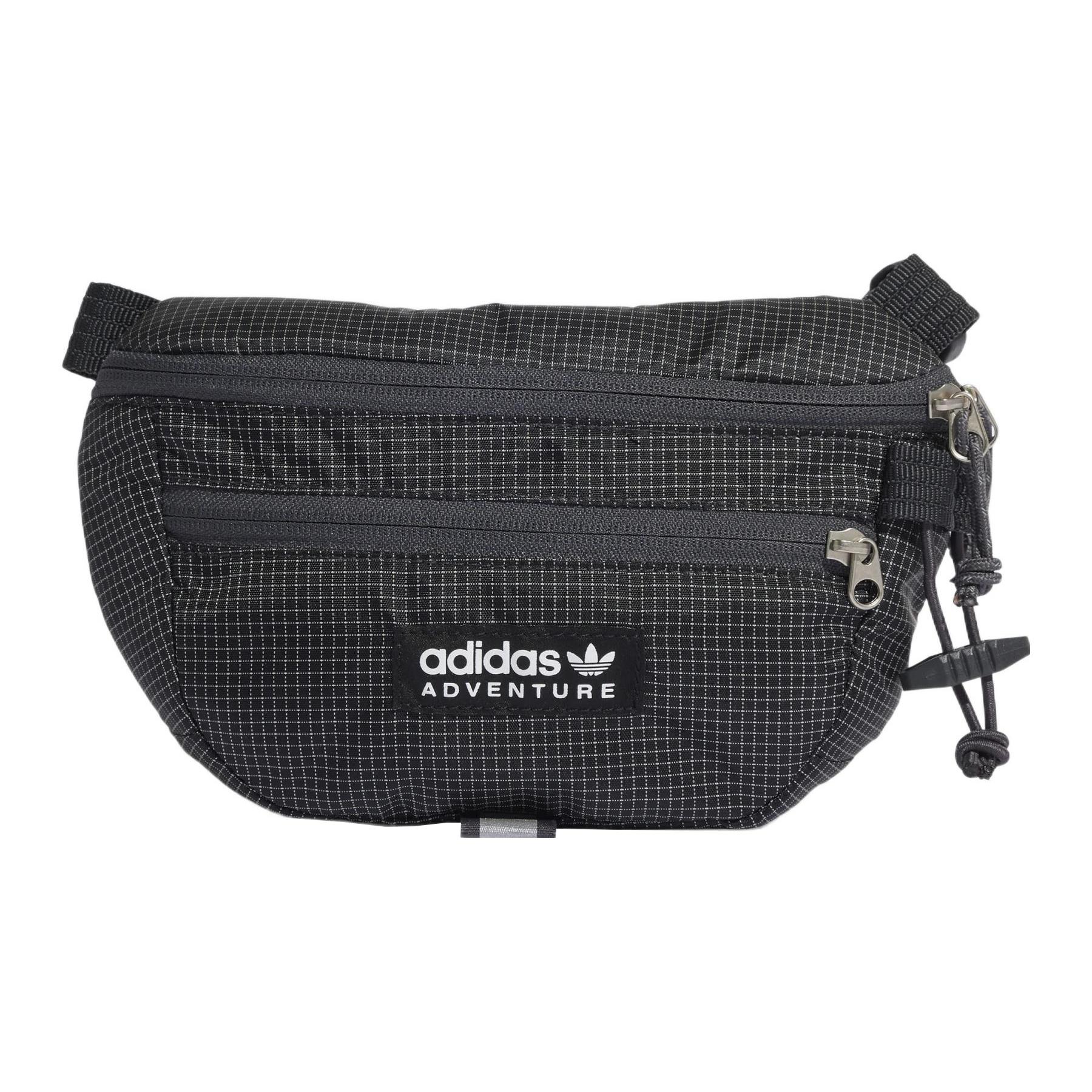 

Новая полиэстеровая сумка на запястье Adidas Originals поясная сумка обычная унисекс чисто черная HL6732 24.4*4.3*14.2CM