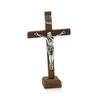 Träkristus med Korskrucifix med Ställ Religiös Bordsbön Toppförsäljning